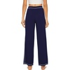 image:imageWiWi Pajamas Pants for Women Wide Leg Long Bottoms Bamboo Viscose Casual Loose Sweatpants High Waist Joggers SXXLAnavy