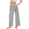 image:imageWiWi Pajamas Pants for Women Wide Leg Long Bottoms Bamboo Viscose Casual Loose Sweatpants High Waist Joggers SXXLBheather Grey