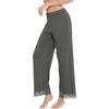 image:imageWiWi Pajamas Pants for Women Wide Leg Long Bottoms Bamboo Viscose Casual Loose Sweatpants High Waist Joggers SXXLBiron Grey