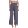 image:imageWiWi Pajamas Pants for Women Wide Leg Long Bottoms Bamboo Viscose Casual Loose Sweatpants High Waist Joggers SXXLBpurplish Grey