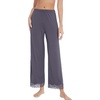 image:imageWiWi Pajamas Pants for Women Wide Leg Long Bottoms Bamboo Viscose Casual Loose Sweatpants High Waist Joggers SXXLBpurplish Grey
