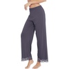 image:imageWiWi Pajamas Pants for Women Wide Leg Long Bottoms Bamboo Viscose Casual Loose Sweatpants High Waist Joggers SXXLBpurplish Grey