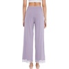 image:imageWiWi Pajamas Pants for Women Wide Leg Long Bottoms Bamboo Viscose Casual Loose Sweatpants High Waist Joggers SXXLBviolet