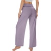 image:imageWiWi Pajamas Pants for Women Wide Leg Long Bottoms Bamboo Viscose Casual Loose Sweatpants High Waist Joggers SXXLCviolet