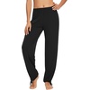 image:imageWiWi Pajamas Pants for Women Wide Leg Long Bottoms Bamboo Viscose Casual Loose Sweatpants High Waist Joggers SXXLDblack