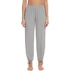 image:imageWiWi Pajamas Pants for Women Wide Leg Long Bottoms Bamboo Viscose Casual Loose Sweatpants High Waist Joggers SXXLDlight Heather Grey