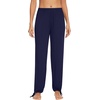 image:imageWiWi Pajamas Pants for Women Wide Leg Long Bottoms Bamboo Viscose Casual Loose Sweatpants High Waist Joggers SXXLDnavy