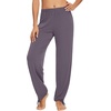 image:imageWiWi Pajamas Pants for Women Wide Leg Long Bottoms Bamboo Viscose Casual Loose Sweatpants High Waist Joggers SXXLDpurplish Grey