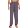 image:imageWiWi Pajamas Pants for Women Wide Leg Long Bottoms Bamboo Viscose Casual Loose Sweatpants High Waist Joggers SXXLDpurplish Grey