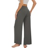 image:imageWiWi Pajamas Pants for Women Wide Leg Long Bottoms Bamboo Viscose Casual Loose Sweatpants High Waist Joggers SXXLEiron Grey