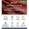 image:imageWiWi Pajamas Set for Women Cooling Short Sleeve Sleepwear Soft Knit Shorts Pjs Sets Viscose from Bamboo SXXLAbrickred