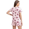 image:imageWiWi Pajamas Set for Women Cooling Short Sleeve Sleepwear Soft Knit Shorts Pjs Sets Viscose from Bamboo SXXLAcoffee Cup