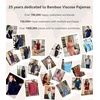 image:imageWiWi Pajamas Set for Women Short Sleeve Top and Shorts Pjs Set Viscose from Bamboo Ladies Summer Sleepwear SXXLAnavy