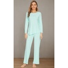 image:imageWiWi Pajamas Set for Women Super Soft Long Sleeve Pj Cooling Sleepwear Lounge Sets Loungewear Viscose from Bamboo SXXLAaqua