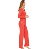 image:imageWiWi Pajamas Set for Women Super Soft Long Sleeve Pj Cooling Sleepwear Lounge Sets Loungewear Viscose from Bamboo SXXLAcoral