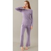 image:imageWiWi Pajamas Set for Women Super Soft Long Sleeve Pj Cooling Sleepwear Lounge Sets Loungewear Viscose from Bamboo SXXLAviolet