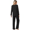 image:imageWiWi Pajamas Set for Women Super Soft Long Sleeve Pj Cooling Sleepwear Lounge Sets Loungewear Viscose from Bamboo SXXLBblack