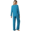 image:imageWiWi Pajamas Set for Women Super Soft Long Sleeve Pj Cooling Sleepwear Lounge Sets Loungewear Viscose from Bamboo SXXLBteal Blue