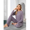 image:imageWiWi Pajamas Set for Women Super Soft Long Sleeve Pj Cooling Sleepwear Lounge Sets Loungewear Viscose from Bamboo SXXLBviolet