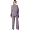 image:imageWiWi Pajamas Set for Women Super Soft Long Sleeve Pj Cooling Sleepwear Lounge Sets Loungewear Viscose from Bamboo SXXLBviolet
