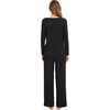 image:imageWiWi Pajamas Sets for Women Soft Long Sleeve Tops and Pants Sleepwear Ladies Pjs Viscose from Bamboo Pj SXXLAblack