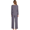 image:imageWiWi Pajamas Sets for Women Soft Long Sleeve Tops and Pants Sleepwear Ladies Pjs Viscose from Bamboo Pj SXXLAdark Grey