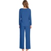 image:imageWiWi Pajamas Sets for Women Soft Long Sleeve Tops and Pants Sleepwear Ladies Pjs Viscose from Bamboo Pj SXXLAprussian Blue