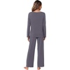 image:imageWiWi Pajamas Sets for Women Soft Long Sleeve Tops and Pants Sleepwear Ladies Pjs Viscose from Bamboo Pj SXXLBdark Grey