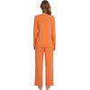 image:imageWiWi Pajamas Sets for Women Soft Long Sleeve Tops and Pants Sleepwear Ladies Pjs Viscose from Bamboo Pj SXXLCorange