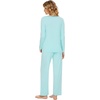 image:imageWiWi Pajamas Sets for Women Soft Long Sleeve Tops and Pants Sleepwear Ladies Pjs Viscose from Bamboo Pj SXXLDaqua