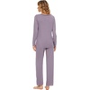 image:imageWiWi Pajamas Sets for Women Soft Long Sleeve Tops and Pants Sleepwear Ladies Pjs Viscose from Bamboo Pj SXXLDviolet