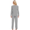 image:imageWiWi Pajamas Sets for Women Soft Long Sleeve Tops and Pants Sleepwear Ladies Pjs Viscose from Bamboo Pj SXXLEheather Grey