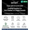 image:imageWiWi Pajamas for Women Bamboo Viscose Soft Ribbed Sleepwear Button Down Top and Pants 2 Piece Loungewear SXXLAblack