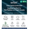 image:imageWiWi Pajamas for Women Bamboo Viscose Soft Ribbed Sleepwear Button Down Top and Pants 2 Piece Loungewear SXXLAdeep Teal