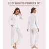 image:imageWiWi Pajamas for Women Bamboo Viscose Soft Ribbed Sleepwear Button Down Top and Pants 2 Piece Loungewear SXXLAfloral