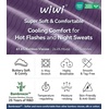 image:imageWiWi Pajamas for Women Bamboo Viscose Soft Ribbed Sleepwear Button Down Top and Pants 2 Piece Loungewear SXXLAviolet