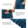 image:imageWiWi Pajamas for Women Bamboo Viscose Soft Ribbed Sleepwear Button Down Top and Pants 2 Piece Loungewear SXXLBblue Floral