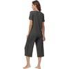 image:imageWiWi Pajamas for Women Soft Knit Capri Pants Pajama Sets Summer Pjs Sleepwear Comfy Lounge Set Viscose from Bamboo SXXLCiron Grey