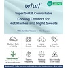 image:imageWiWi Pajamas for Women Soft Knit Capri Pants Pajama Sets Summer Pjs Sleepwear Comfy Lounge Set Viscose from Bamboo SXXLDmist Green