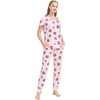 image:imageWiWi Pajamas for Women Soft Pajama Sets Short Sleeve Tops with Jogger Pants Viscose from Bamboo Pjs SXXLAcoffee Cup