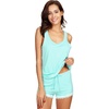 image:imageWiWi Pajamas for Women Super Soft Sleeveless Top with Shorts Cooling Pajama Sets Bamboo Viscose 2 Piece Sleepwear Set S4XAaqua