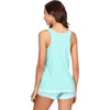 image:imageWiWi Pajamas for Women Super Soft Sleeveless Top with Shorts Cooling Pajama Sets Bamboo Viscose 2 Piece Sleepwear Set S4XAaqua