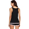 image:imageWiWi Pajamas for Women Super Soft Sleeveless Top with Shorts Cooling Pajama Sets Bamboo Viscose 2 Piece Sleepwear Set S4XAblackPink