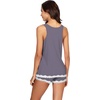 image:imageWiWi Pajamas for Women Super Soft Sleeveless Top with Shorts Cooling Pajama Sets Bamboo Viscose 2 Piece Sleepwear Set S4XAdark Grey