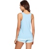 image:imageWiWi Pajamas for Women Super Soft Sleeveless Top with Shorts Cooling Pajama Sets Bamboo Viscose 2 Piece Sleepwear Set S4XApale Blue