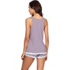 image:imageWiWi Pajamas for Women Super Soft Sleeveless Top with Shorts Cooling Pajama Sets Bamboo Viscose 2 Piece Sleepwear Set S4XAviolet