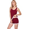 image:imageWiWi Pajamas for Women Super Soft Sleeveless Top with Shorts Cooling Pajama Sets Bamboo Viscose 2 Piece Sleepwear Set S4XAwine