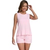 image:imageWiWi Pajamas for Women Tank Top Pajama Set Sleeveless Viscose from Bamboo Sleepwear Soft Shorts Pjs Sets Pj Loungewear SXXLPink