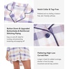 image:imageWiWi Soft Cooling Nightgowns for Women Bamboo Viscose Long Sleeve Sleep Shirt Button Down Sleepwear Boyfriend Gown SXXLAblue Plaid