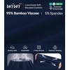 image:imageWiWi Soft Cooling Nightgowns for Women Bamboo Viscose Long Sleeve Sleep Shirt Button Down Sleepwear Boyfriend Gown SXXLAnavy